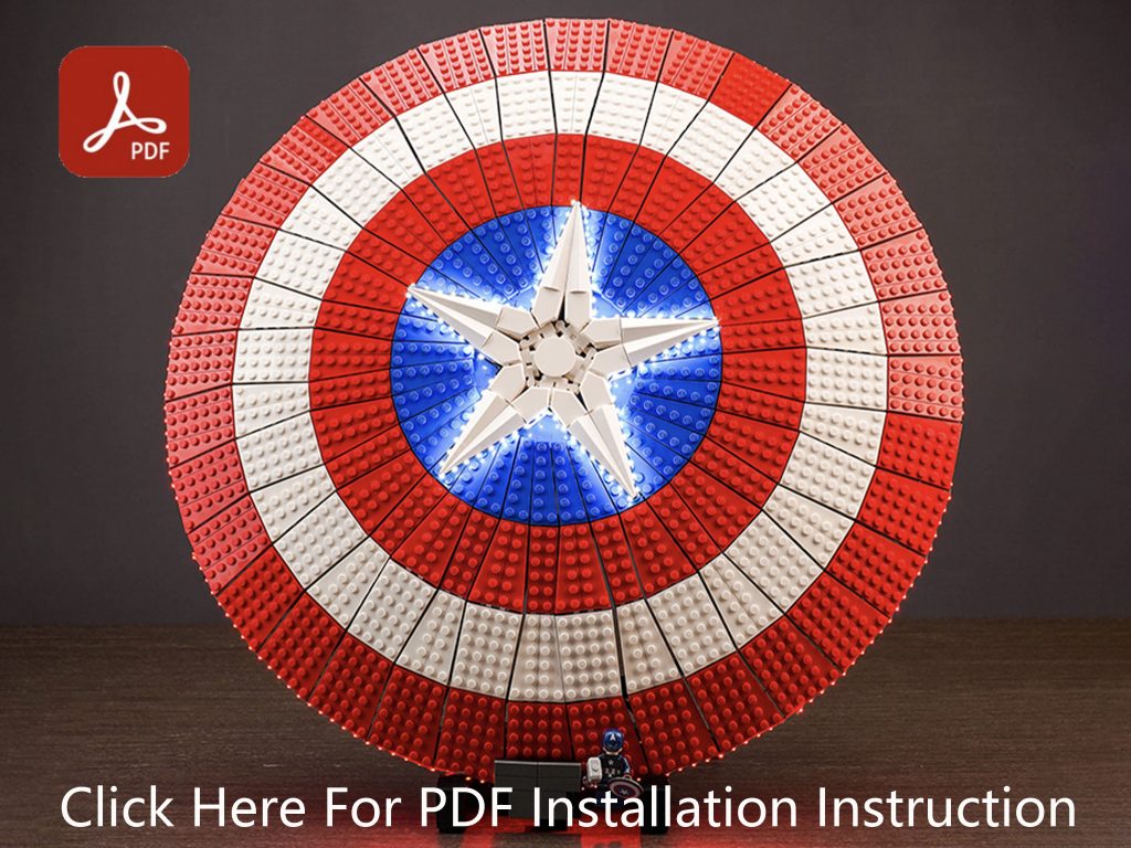 76262 Buildable Captain America’s Sheild P56001 – instruction